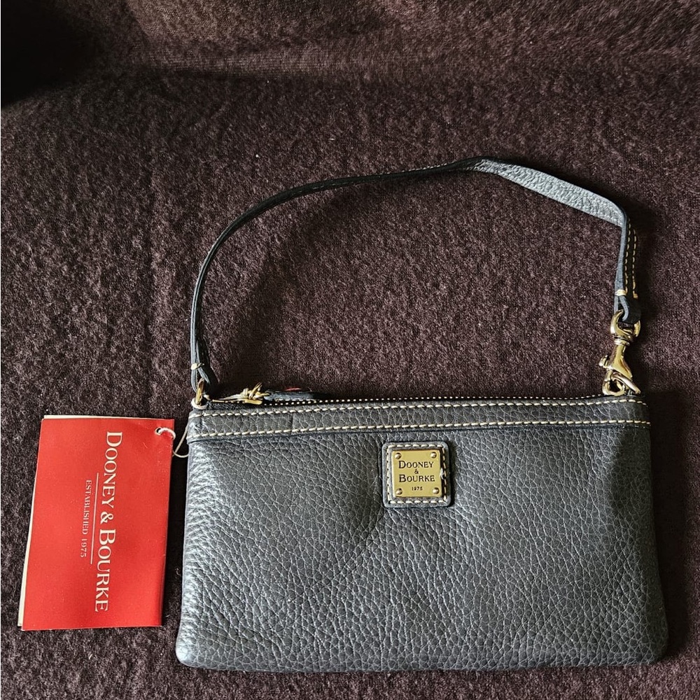 New D&B GY Large Slim Wristlet Grey